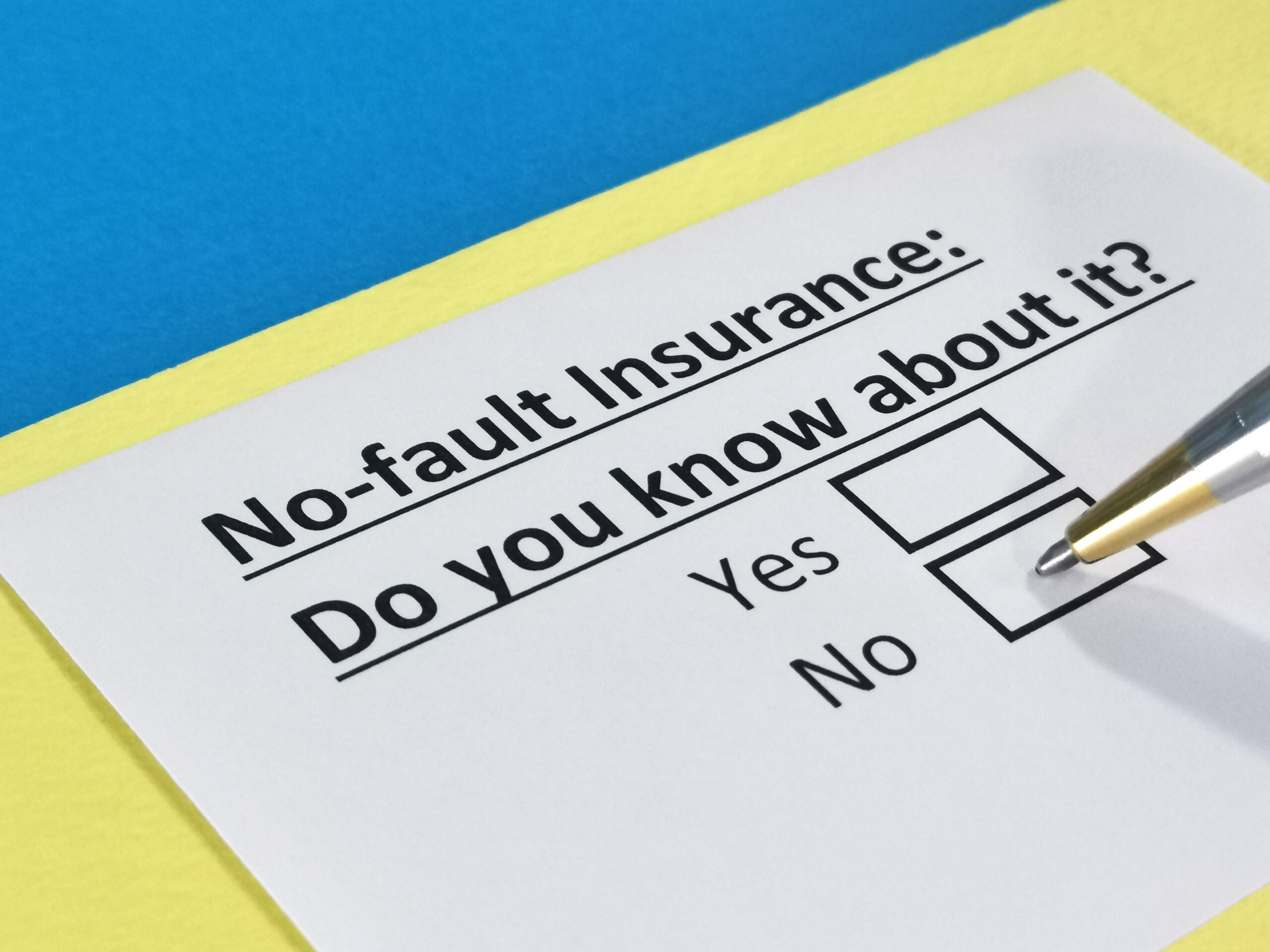 No Fault Insurance Form
